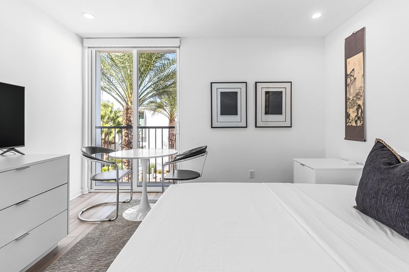 Coffee nook in the guest bedroom