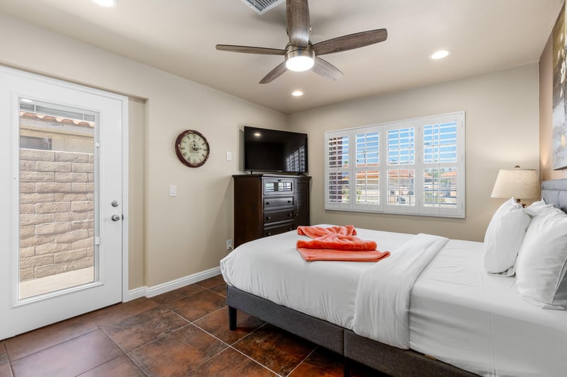 Peaceful guest bedroom