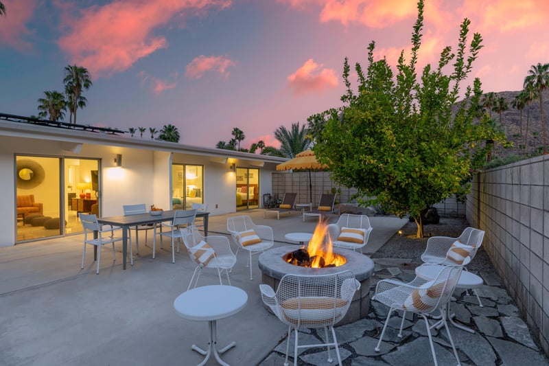 Have a drink and chat with your family at the fire pit