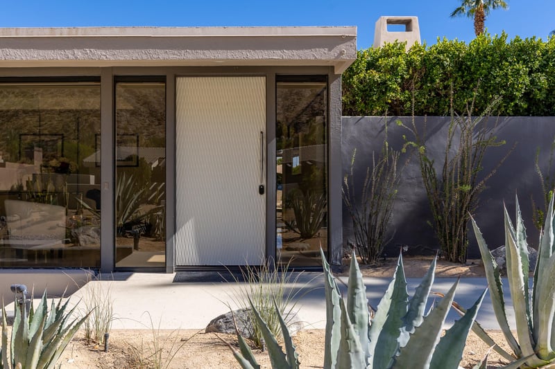 White front door