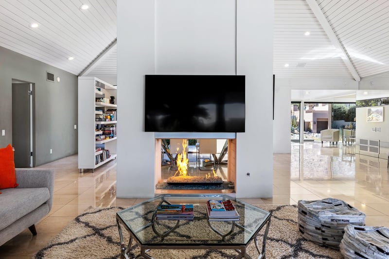 Lavish fireplace