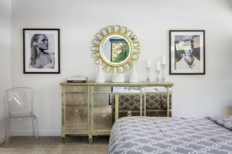 Mirrored bedroom furniture