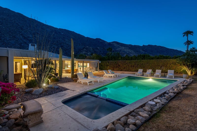 Large backyard pool