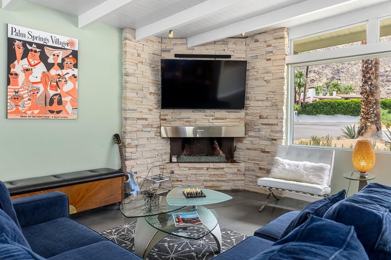 Gorgeous fireplace