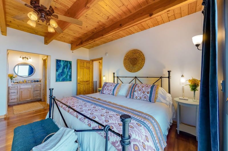 Located on the main entrance level featuring a King bed, walk out to the deck with amazing views