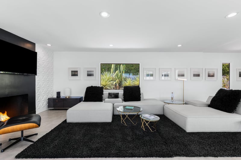 Large sectional couch.