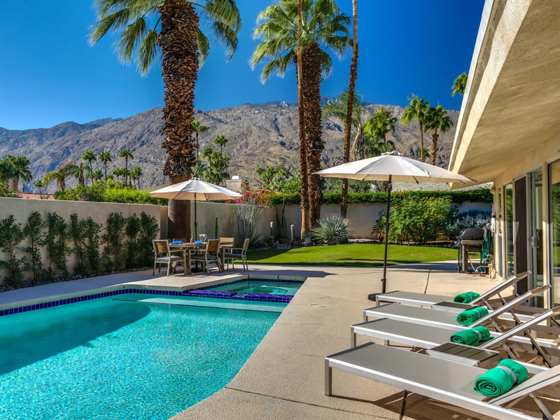 Dive into the pool at any time of the day or night