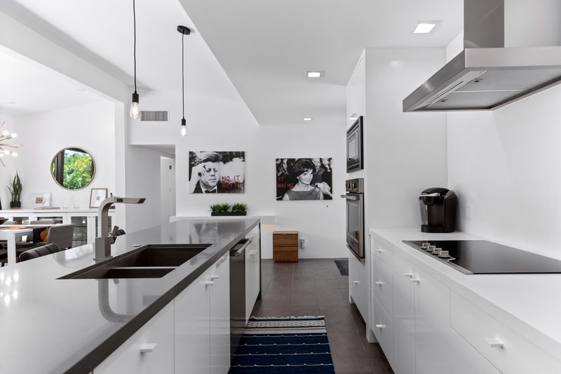 Enjoy cooking together around the beautiful kitchen