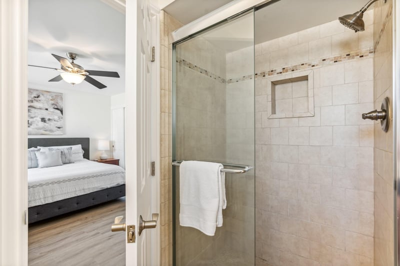 Master Bathroom walk in shower.