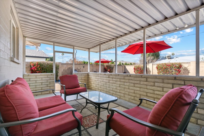 Covered outdoor patio