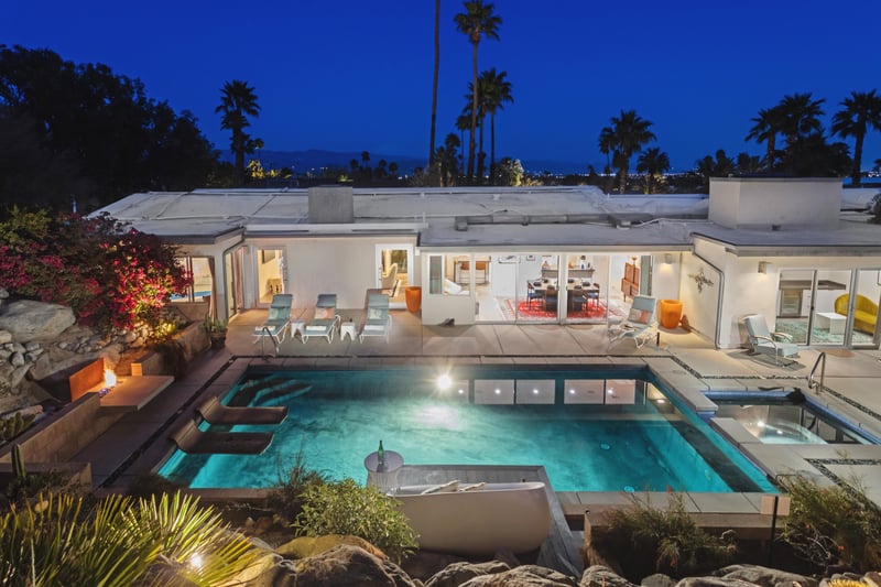 Aerial pool views