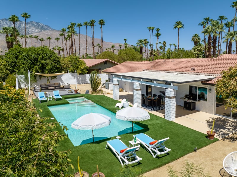 Aerial pool views