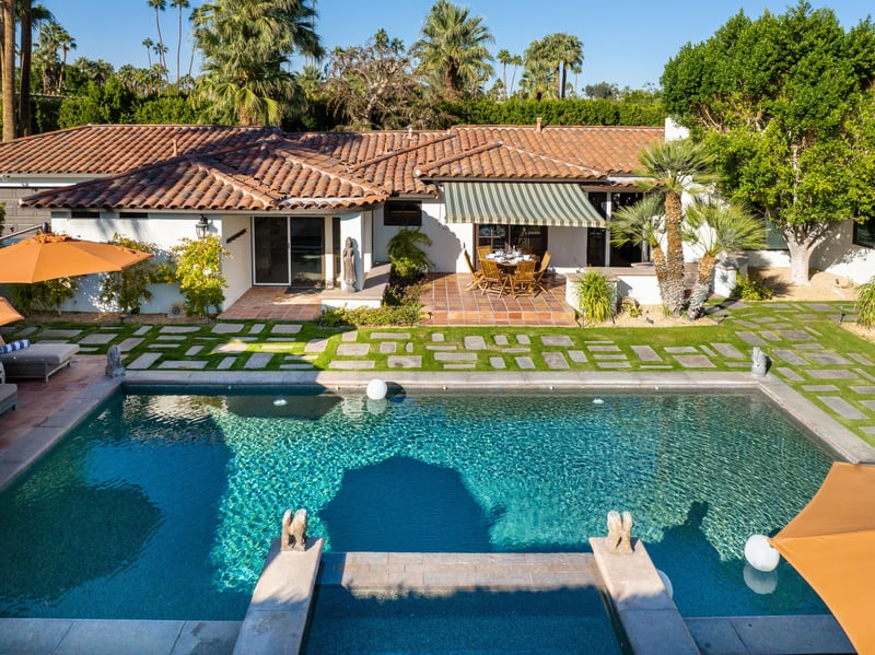 Aerial pool views