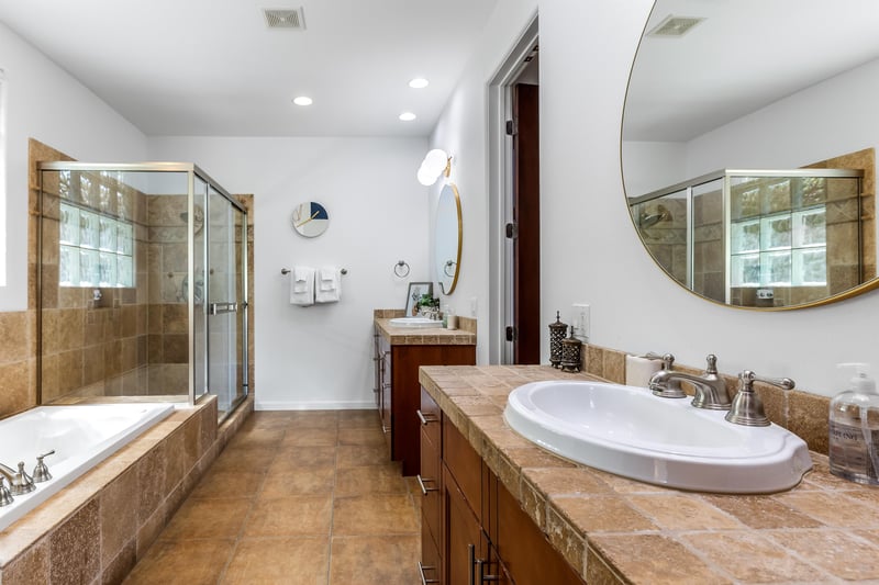 Huge guest bathroom