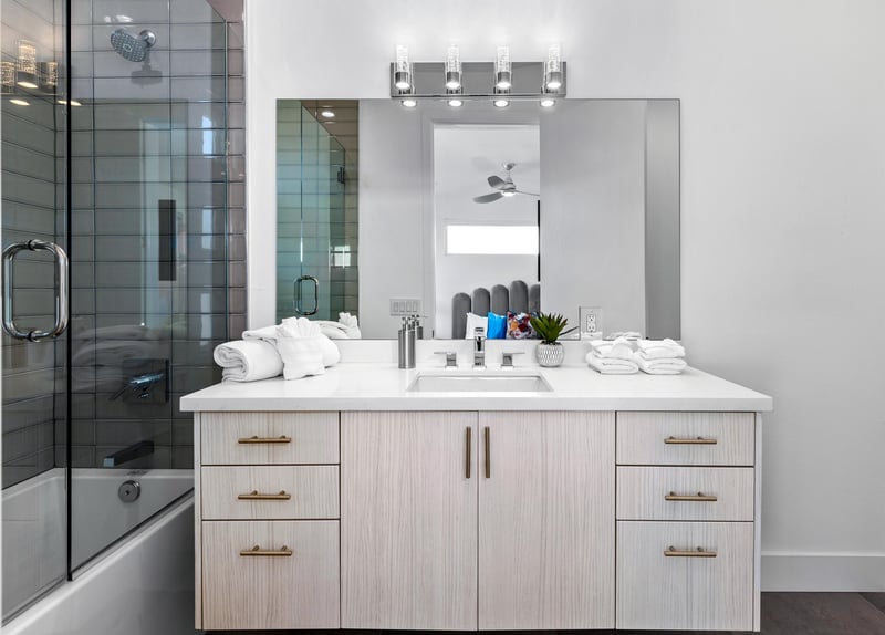 Pristine guest bath