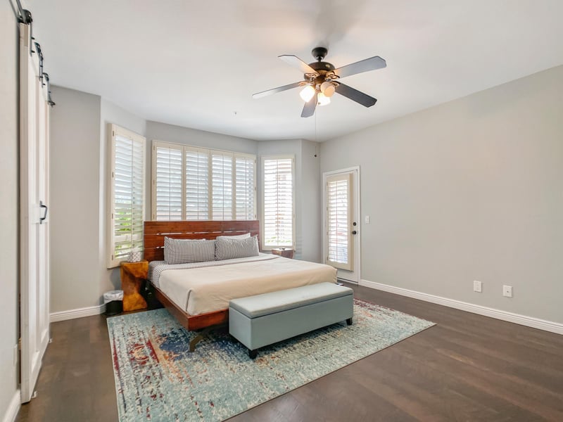 Lux main suite on first floor