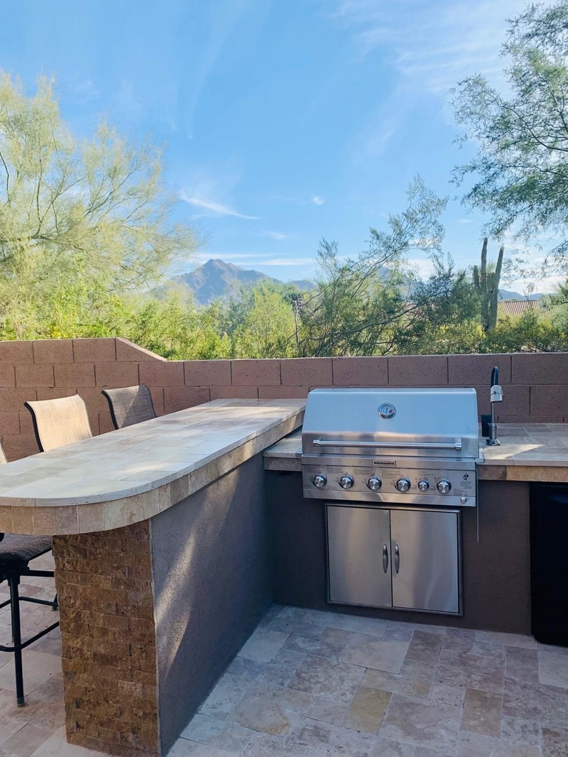 Outdoor grilling with a VIEW