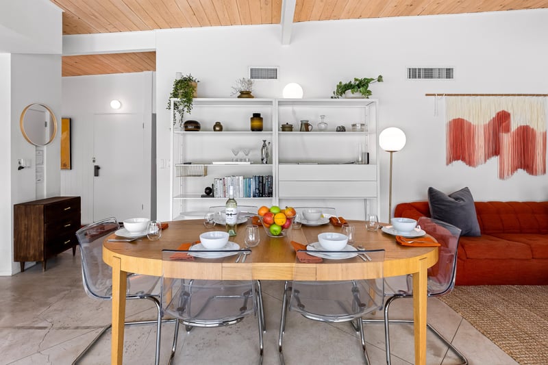 Chic acrylic dining chairs