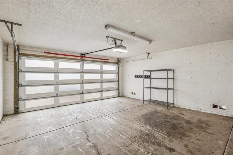 Parking space in garage for 2 cars.