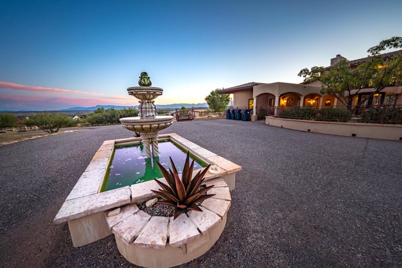 Fountain In Front Yard