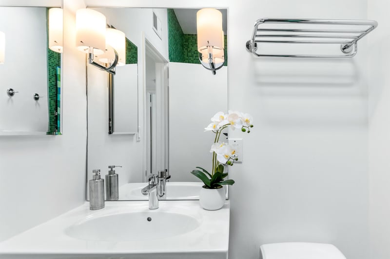 Sparkling guest bath