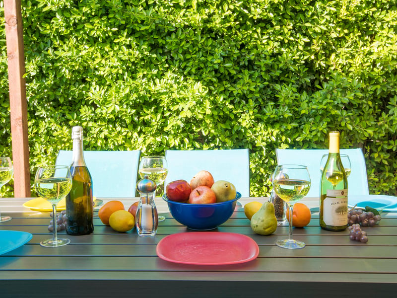 Enjoy alfresco dining