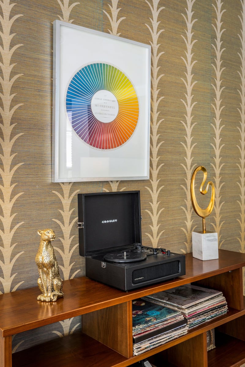 A record player