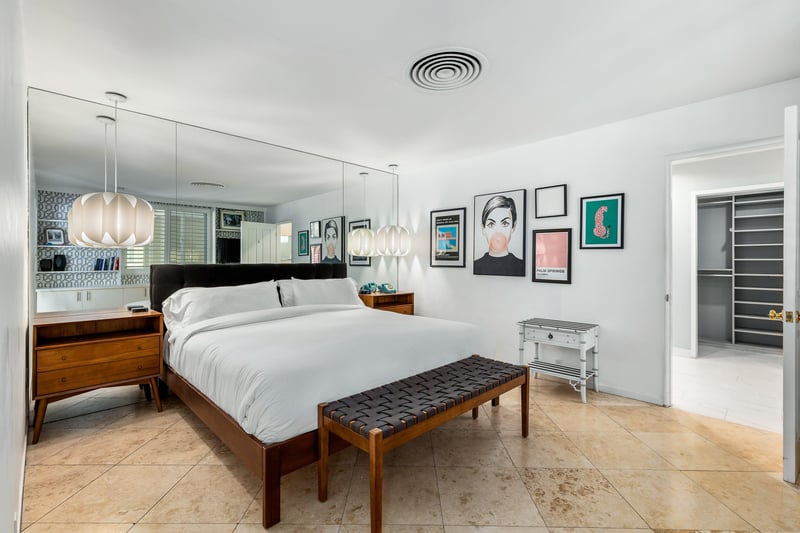 Spacious guest bedroom
