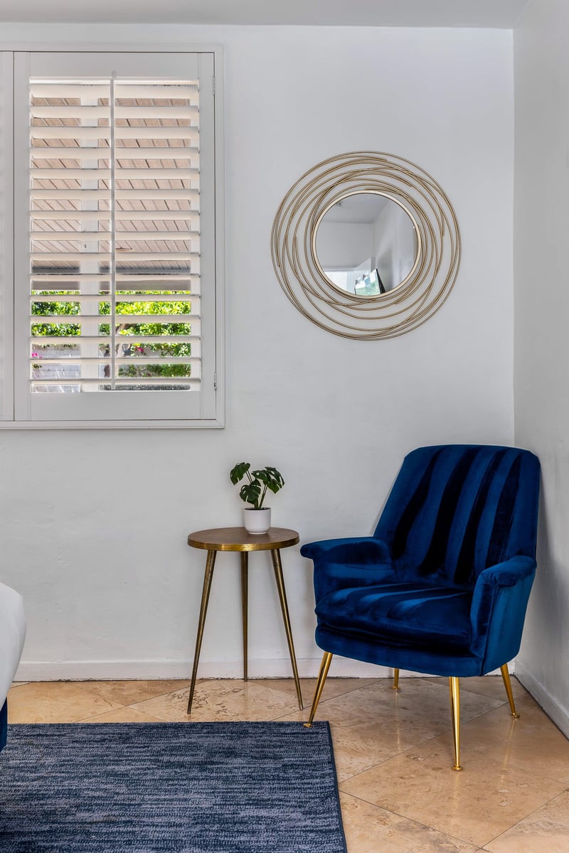 Comfy blue chair