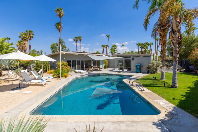 Gorgeous pool with amazing landscaping