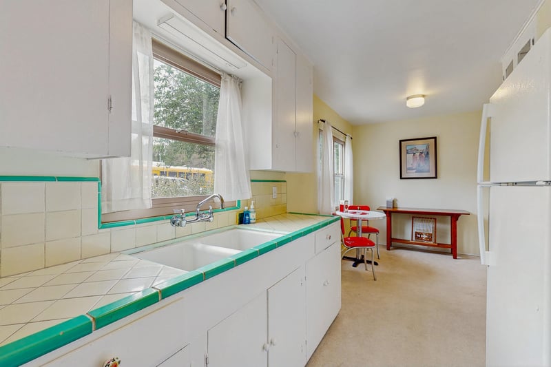 Kitchen area with cooking essentials.