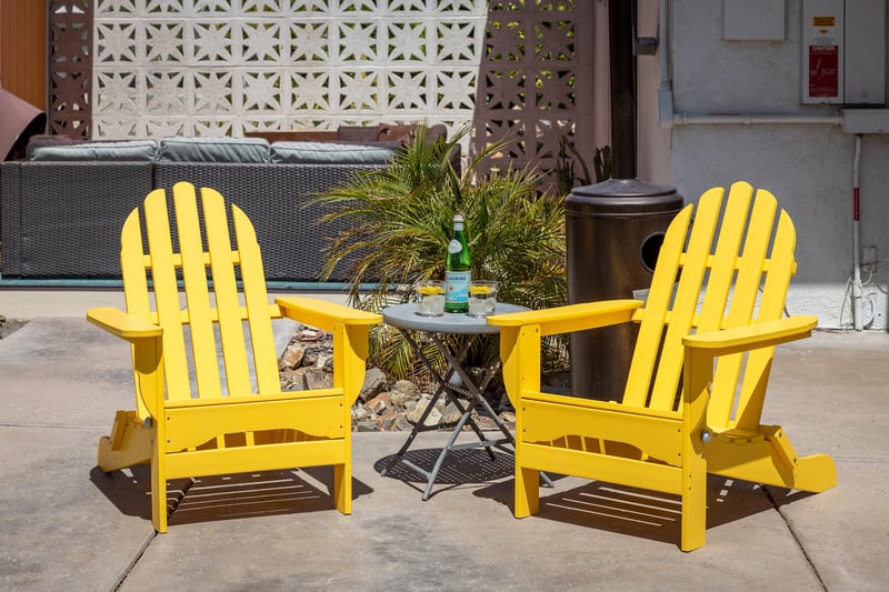 Multiple seating areas on the Pool Deck