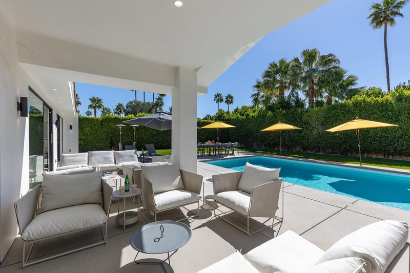 Covered patio area