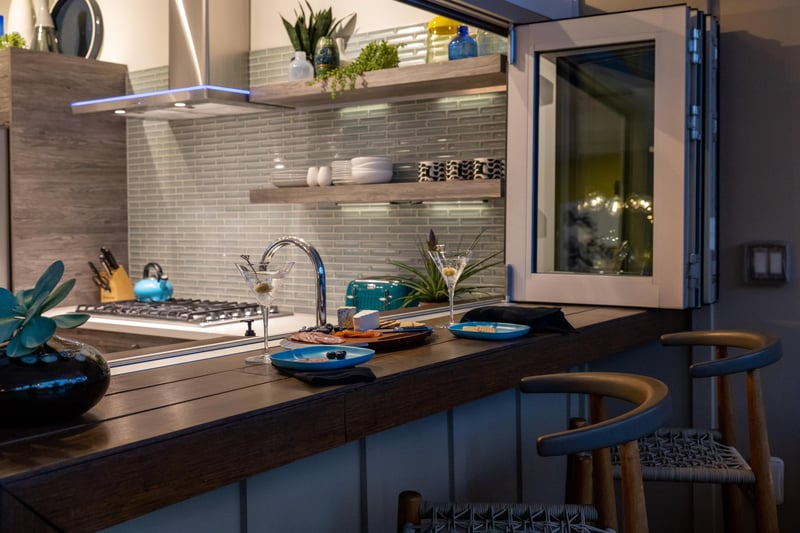 Open air kitchen