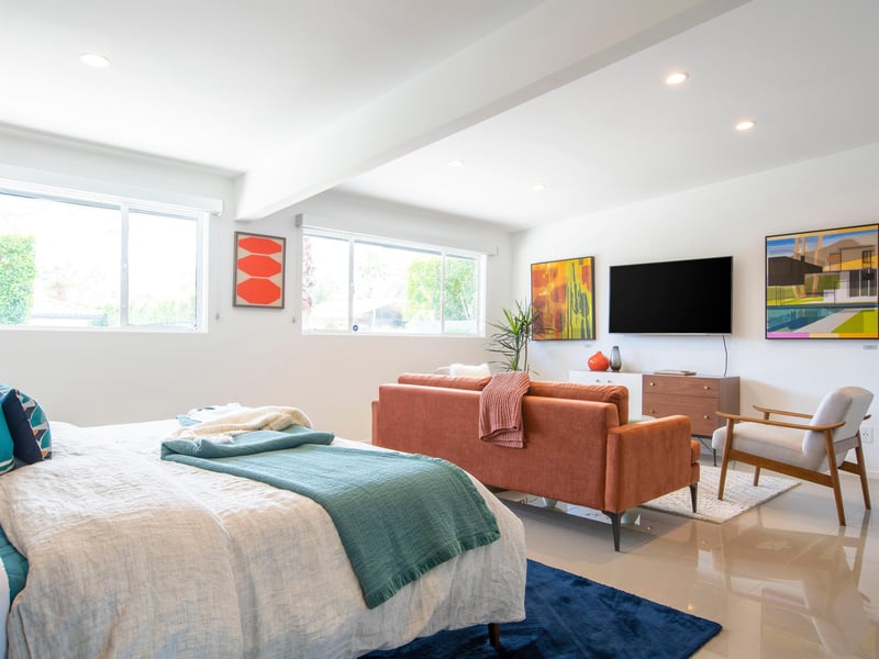 Spacious bedrooms