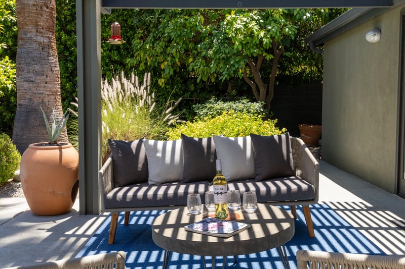 Outdoor seating.