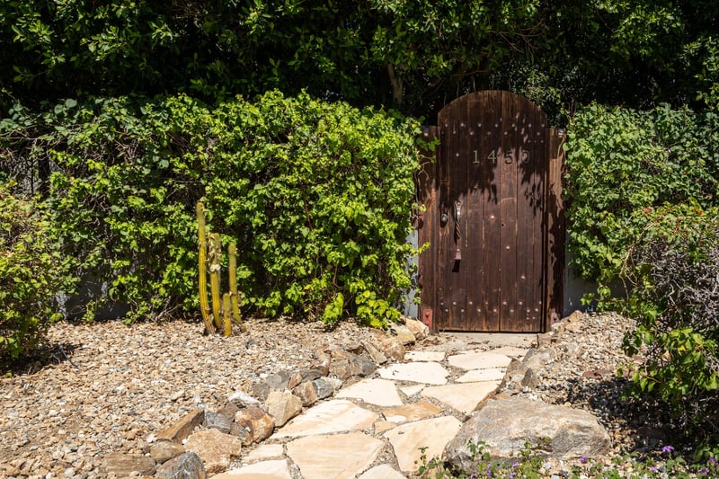 Gate leading into the property.