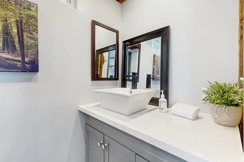 Guest half bathroom located on the 2nd floor main floor