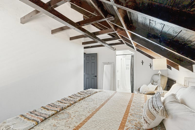 Features a king size bed.