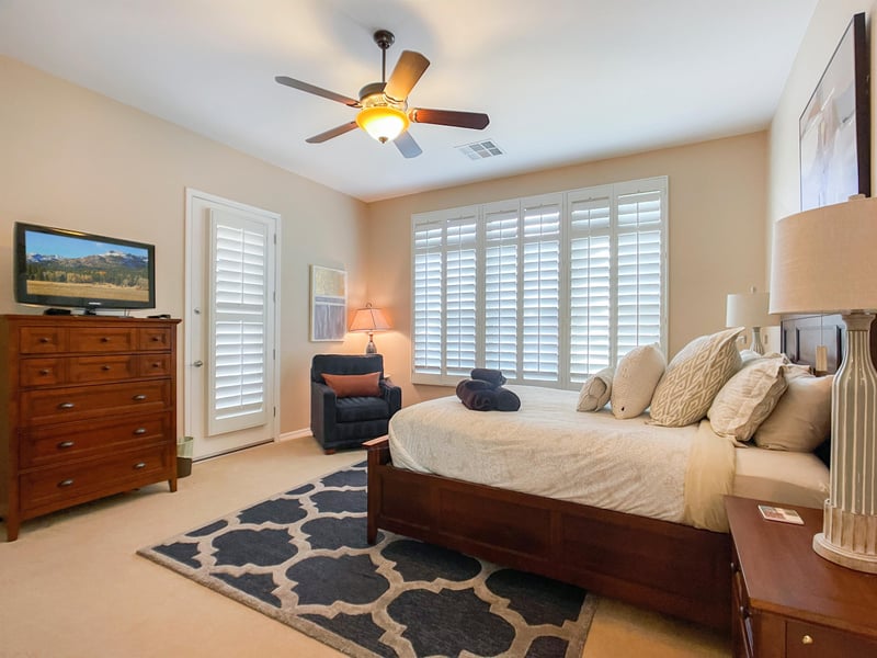 Main suite toward patio access