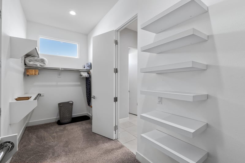Primary bedroom closet  tons of space