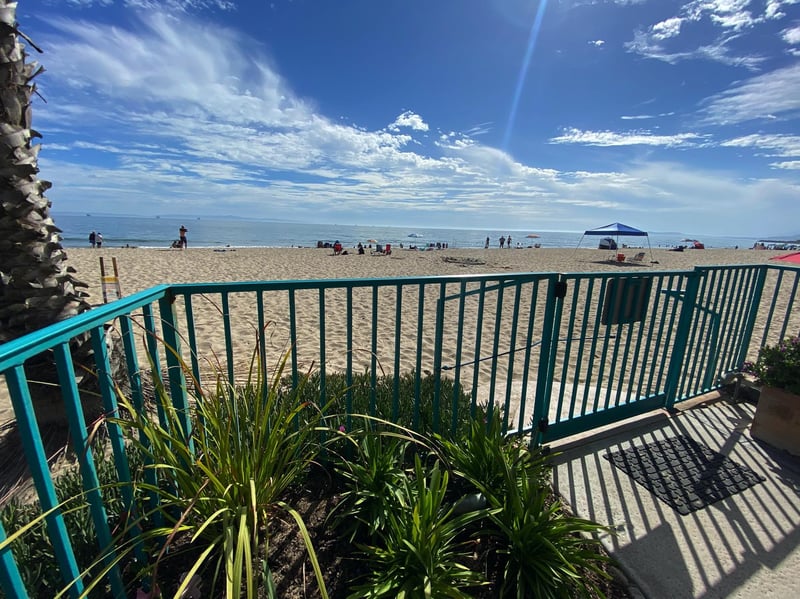 This is the community gate that leads out onto Carpinteria State beach.
