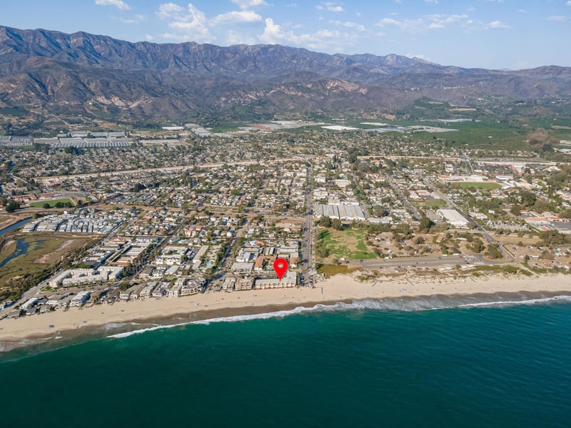 Arial view of Carpinteria Shores.