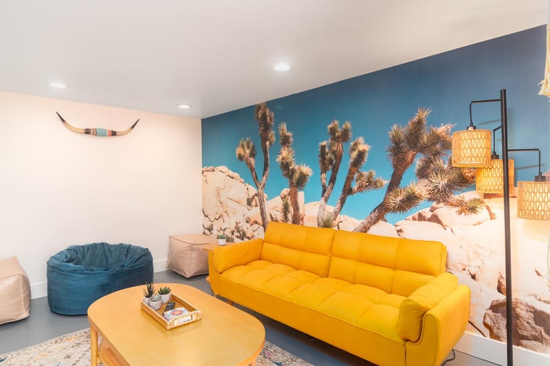 Second living room in the downstairs area