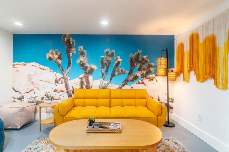 Such a fun space to chill or watch a movie