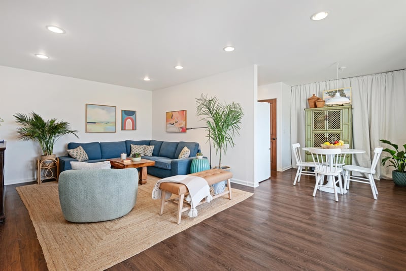 Living Room and Dining Area