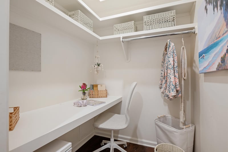 Small office in second bedroom
