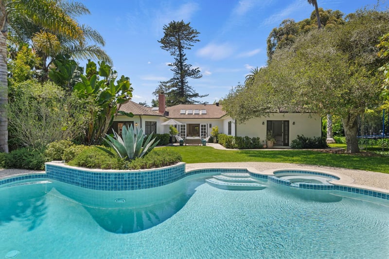 Pool, Jacuzzi, and Main House
