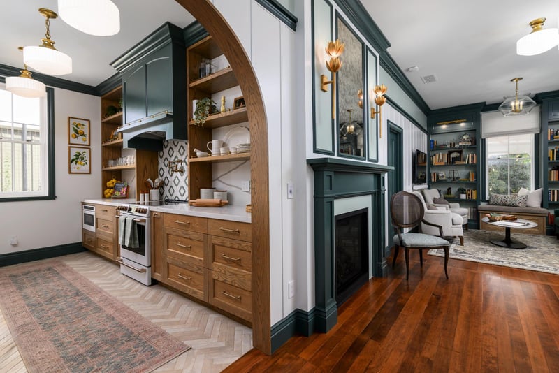 Kitchen and Hall