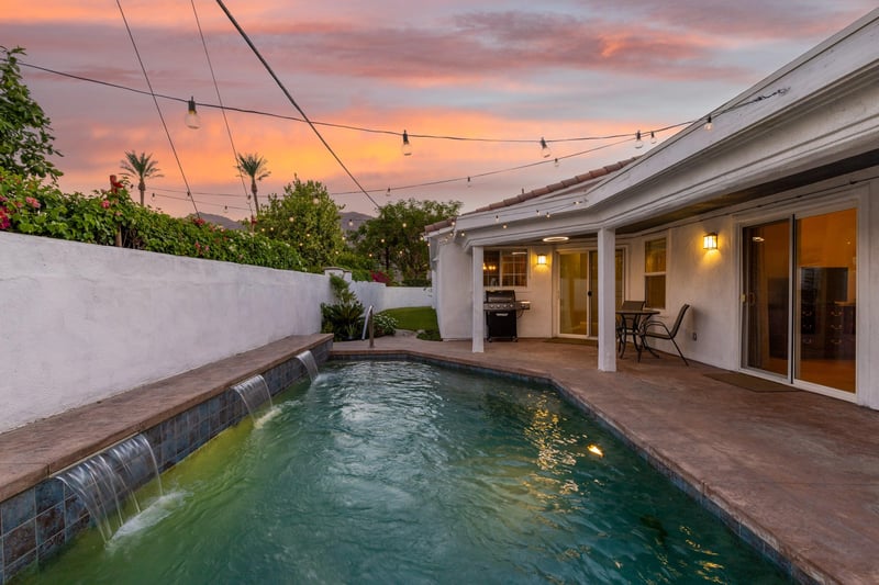 Enjoy beautiful sunsets out on the patio